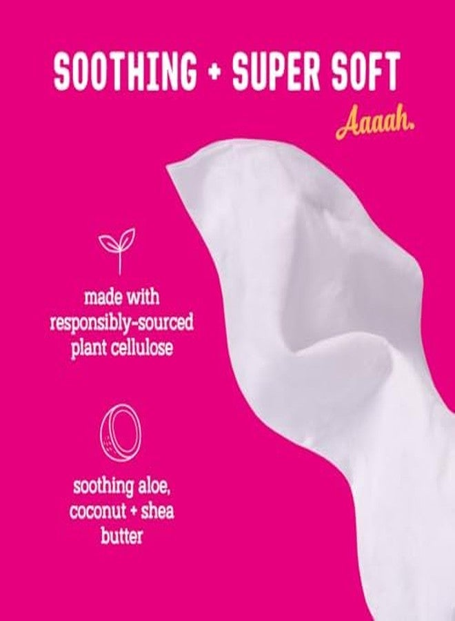 فلو مناديل فلو - مناديل منعشة (20 منديل، عبوة واحدة) مناديل نسائية متوازنة الحموضة - فائقة النعومة - غنية بالألوفيرا وجوز الهند وزبدة الشيا المهدئة - مناسبة للبشرة الحساسة - مصنوعة من السليلوز النباتي - مناسبة للنباتيين - Image 2